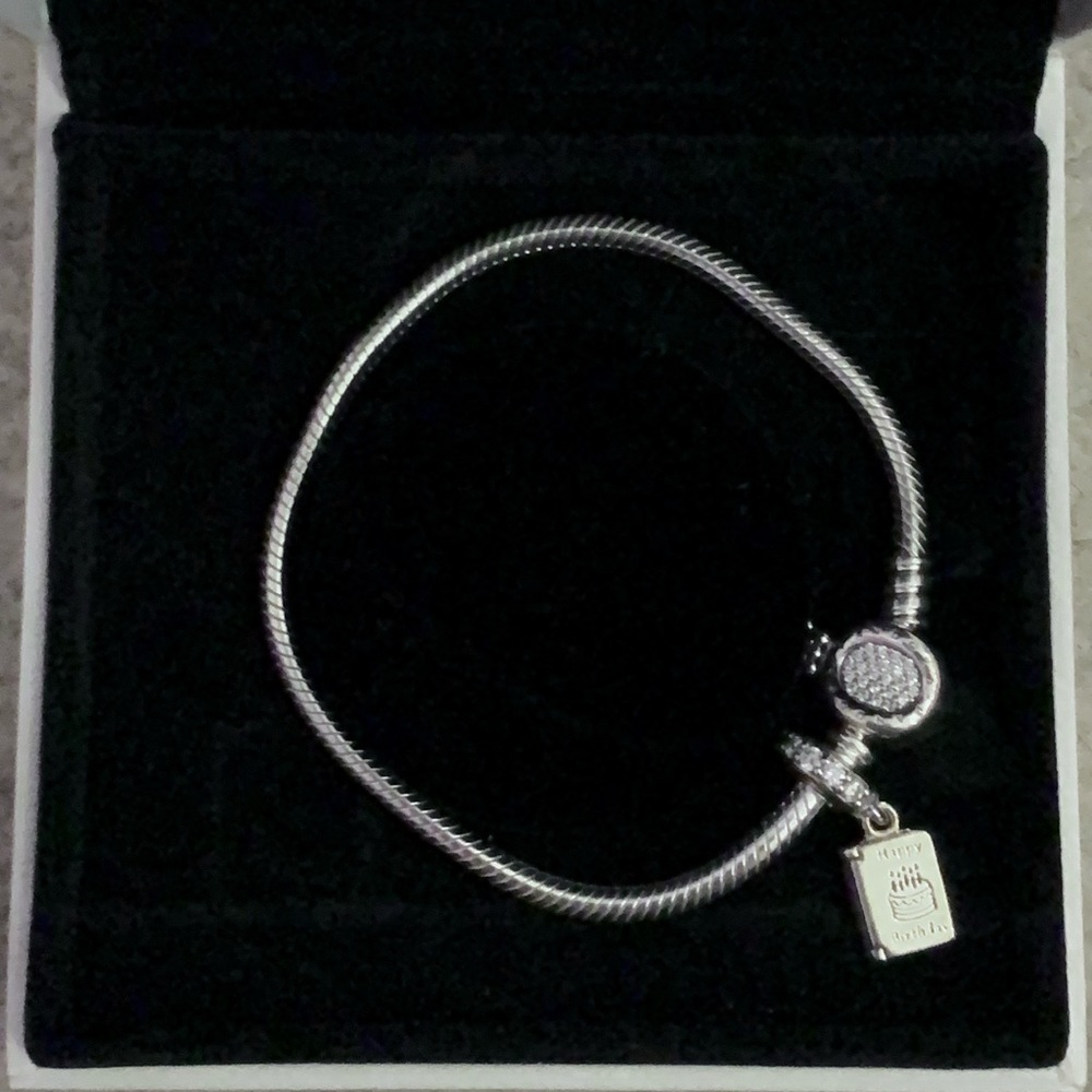 Pandora bracelet with birthday charm
